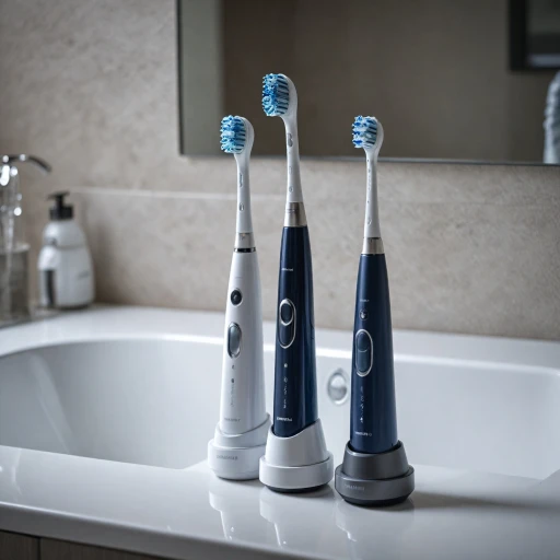 Exploring the various settings on an electric toothbrush
