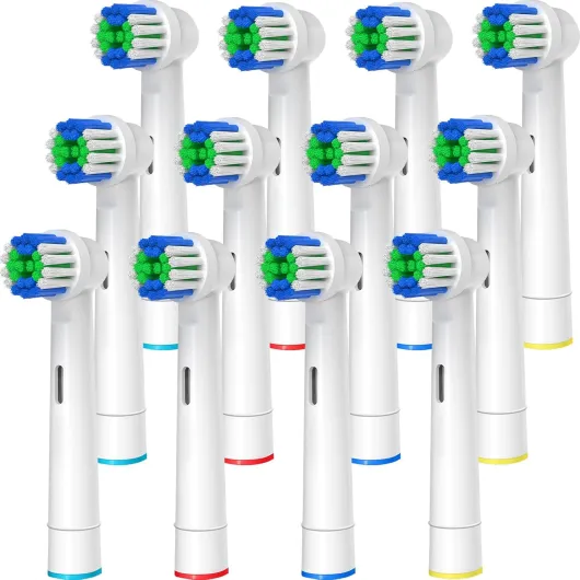 Replacement Toothbrush Heads Compatible with Oral B Braun, 12 Pcs Professional Electric Toothbrush Brush Heads Compatible with Oral B Replacement Heads Refill 7000/Pro 1000/9600/500/3000 1 Count (Pack of 12)