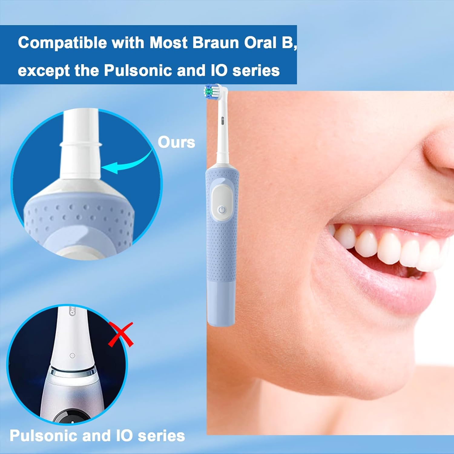12 Pack Replacement Toothbrush Heads for Oral B Braun,Soft Precision Electric Toothbrush Heads,Deep and Precise Cleaning for Most Oral B Replacement Heads Refills White Toothbrush Heads