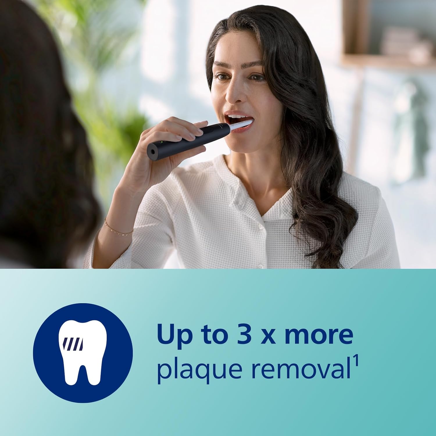 Sonicare 3100 Series Electric Toothbrush, Sonic Toothbrush, Pressure Sensor and Timer, Black, HX3671/14 Sonicare 3100, Black