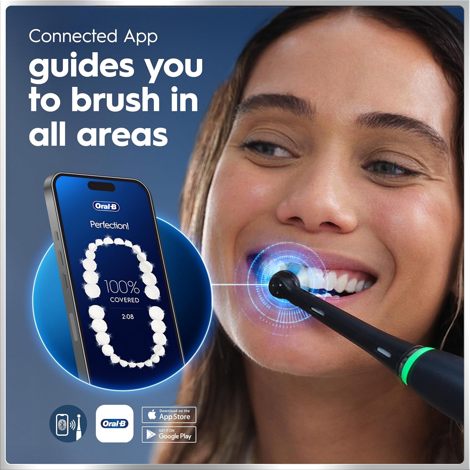 Oral-B iO6 Series Electric Toothbrush, plus 1 Oral B Electric Toothbrush Head and Travel Case, Gift Ideas for Him and Her, Black Lava iO6 Black Io6 Black