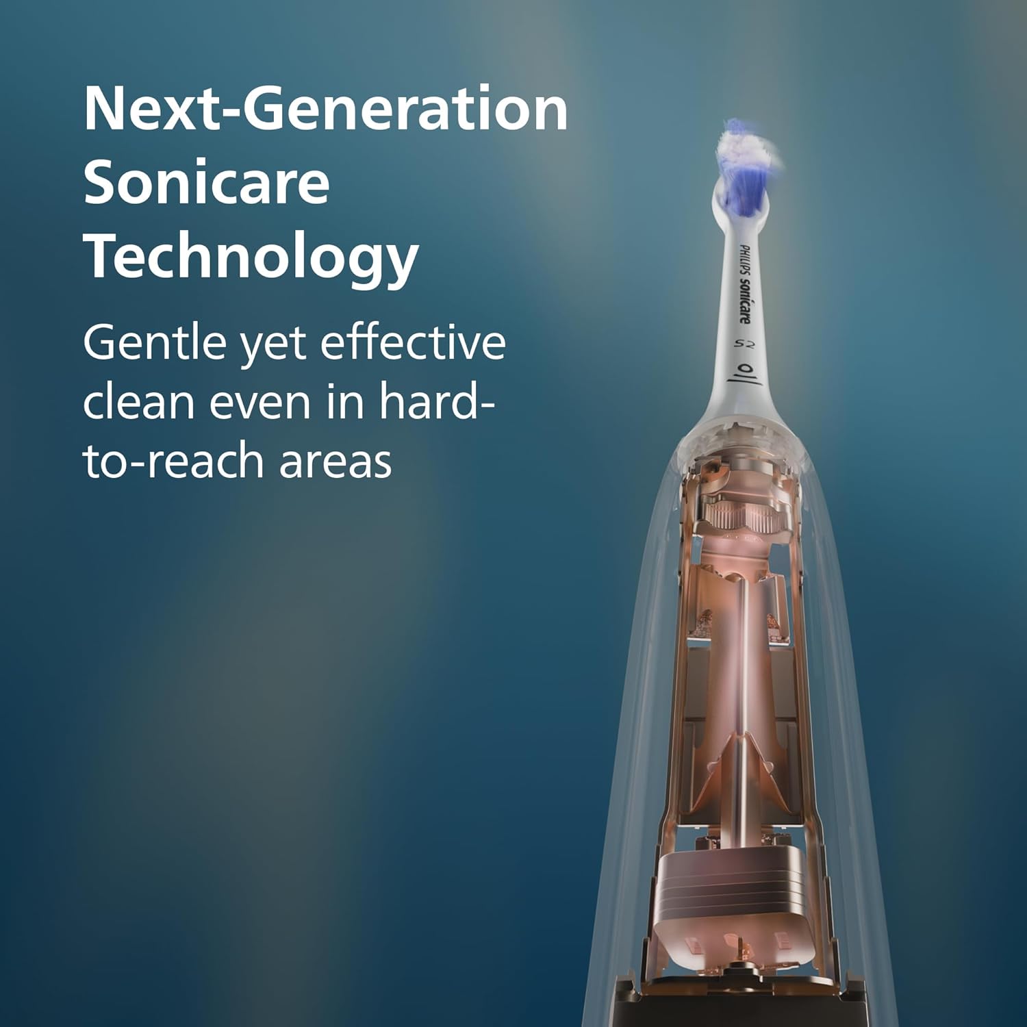 Sonicare 7100 Electric Toothbrush, Sonic Toothbrush with App, 4 Brushing Modes and 3 Intensity Levels, Pressure Alert, EasyStart, SmarTimer, Navy Blue, Model HX7421/08 [New Technology] Sonicare 7100, Black, 4 Brush Heads