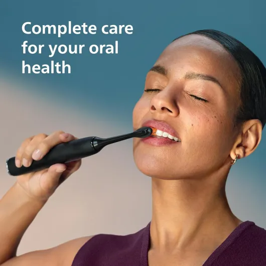 Sonicare DiamondClean Smart 9400 Electric Toothbrush, Sonic Toothbrush with App, Pressure Sensor, Brush Head Detection, 4 Brushing Modes and 3 Intensity Levels, Black, Model HX9918/89 Sonicare 9400, Black, 4 Brush Heads