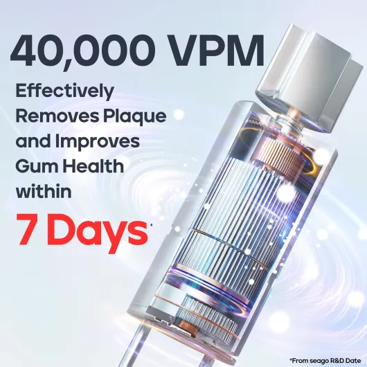 Electric Toothbrush, Rechargeable Toothbrush for Adults Sensitive Teeth, 8 Brush Heads, 5 Modes with Teeth Whitening, Endurance 30 Days, Kids Electric Toothbrushes 6-12, SG-958(White)