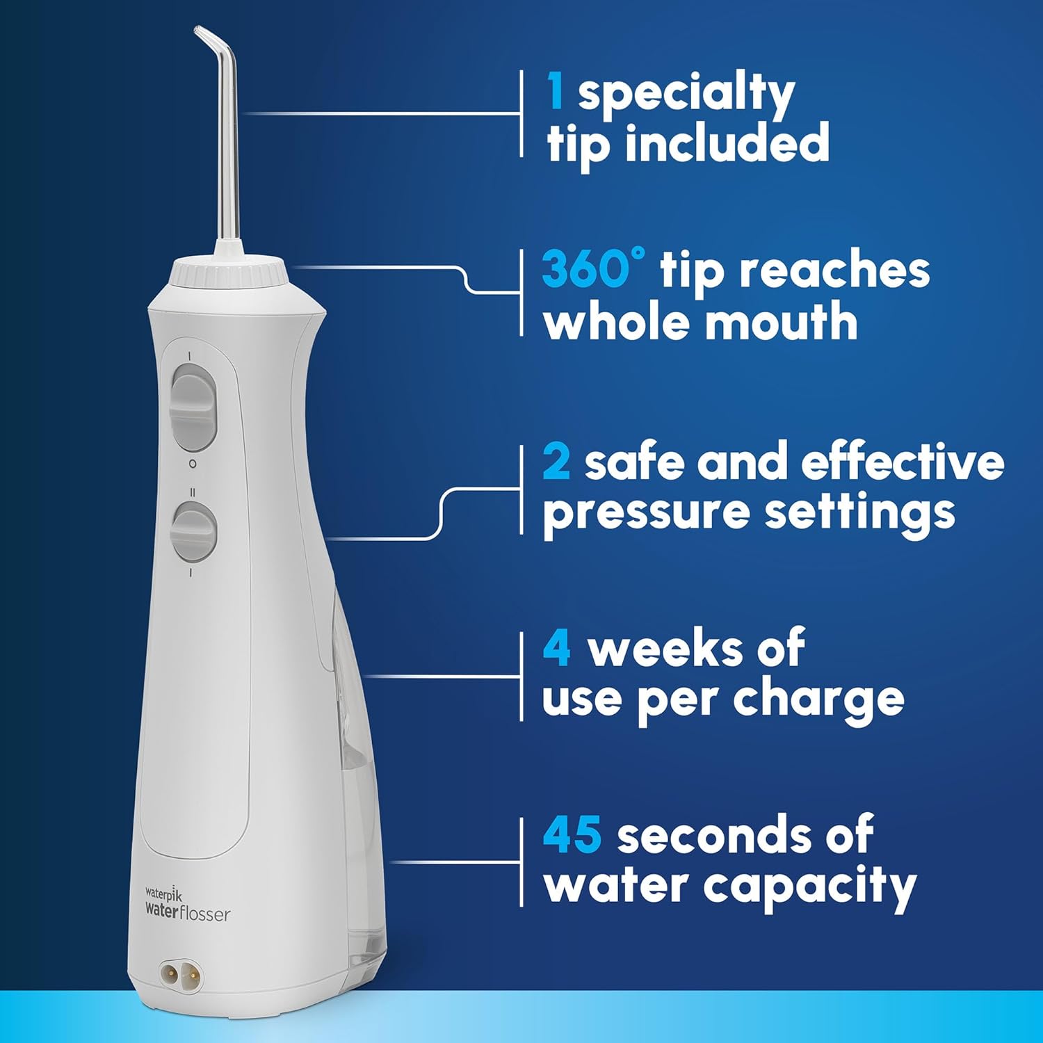Cordless Pearl and Sensonic Rechargeable Electric Toothbrush and Water Flosser Combo, Complete Dental Care for Teeth, Gums, Braces and Travel – ADA Accepted, White