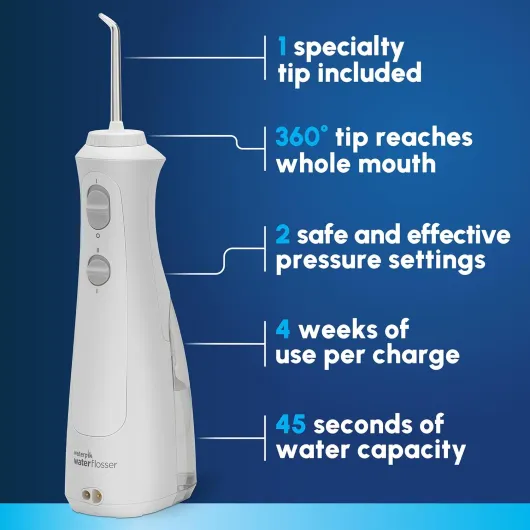 Cordless Pearl and Sensonic Rechargeable Electric Toothbrush and Water Flosser Combo, Complete Dental Care for Teeth, Gums, Braces and Travel – ADA Accepted, White