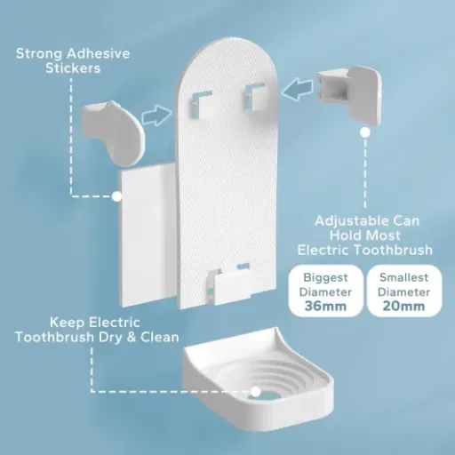 HOMMAND Electric Toothbrush Holder Review: a simple wall mount that actually stays put